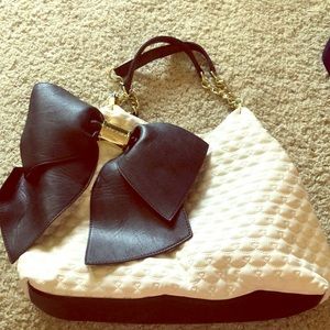 Betsy Johnson Black bow bag